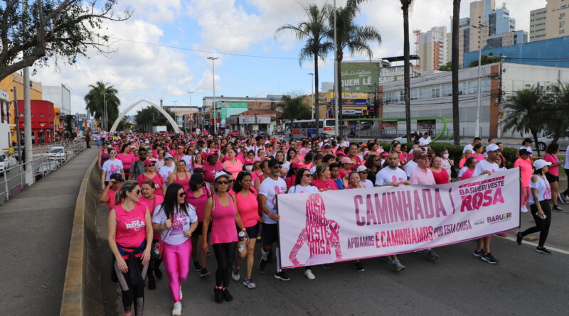 Caminhada Rosa acontece neste sábado, dia 21, em Barueri