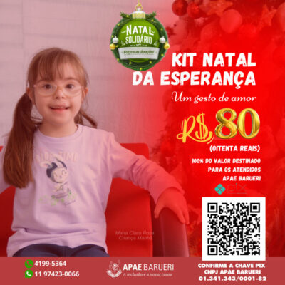 Apae Barueri promove bazar e campanha de Natal 2023