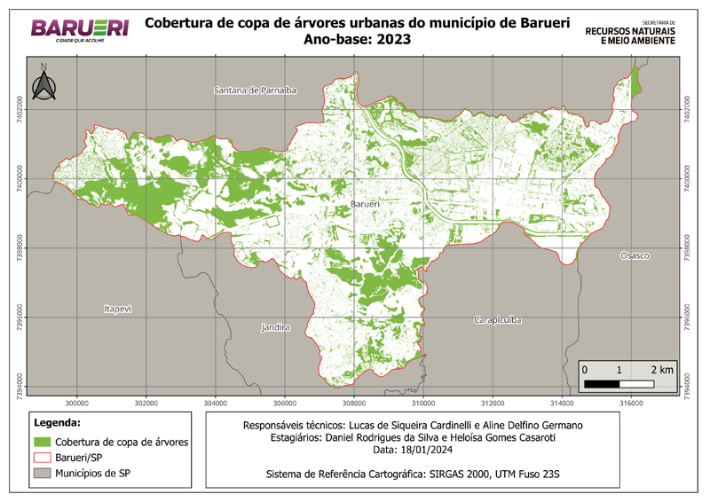 Barueri é reconhecida pela ONU como cidade amiga das árvores