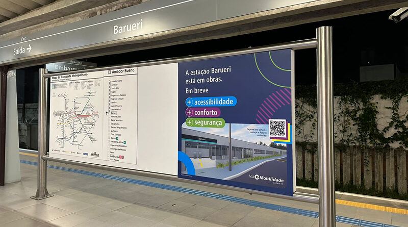 Estação de trem de Barueri terá novo túnel de acesso
