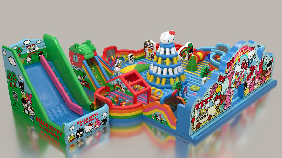Parque Inflável da Hello Kitty chega ao Shopping Tamboré