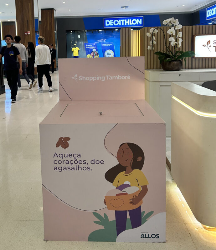 Shopping Tamboré arrecada agasalhos até o dia 30 de junho
